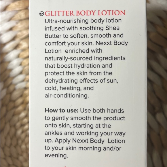 NEXXT Glitter Body Lotion - Pink Sugar - NIB - Picture 3 of 3